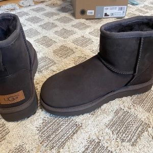 Never worn Ugg classic mini II in Chocolate size US 7
